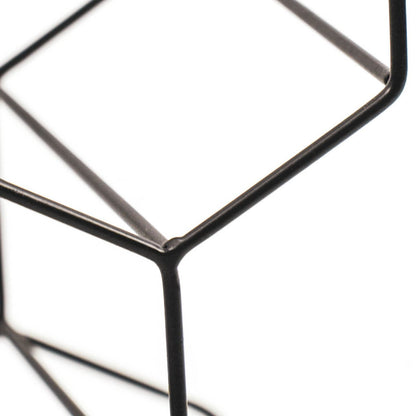 Wine rack - Metal - Black - 11 bottles - 43x31x16cm