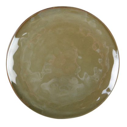 Aulica Platte Keramische Bord – Kaki Groen – Ø28,5 cm |woon-meubel.nl