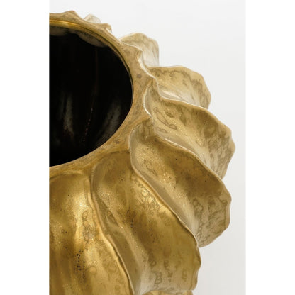 Altea Vase - H35 x Ø33 cm - Ceramic - Gold
