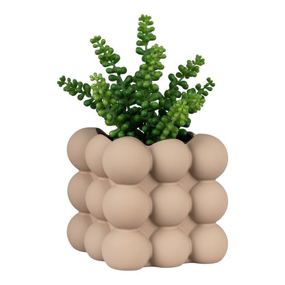 Flowerpot - Flowerpot in ceramic, brown