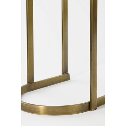 Kevin Side Table - Set of 2 - L54 x W34 x H56 cm - Metal - Gold