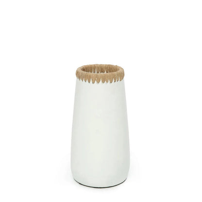 The Sneaky Vaas terracotta - Wit Naturel - M |woon-meubel.nl