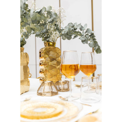 Grote Glanzende Gouden Vaas 30cm – Aulica