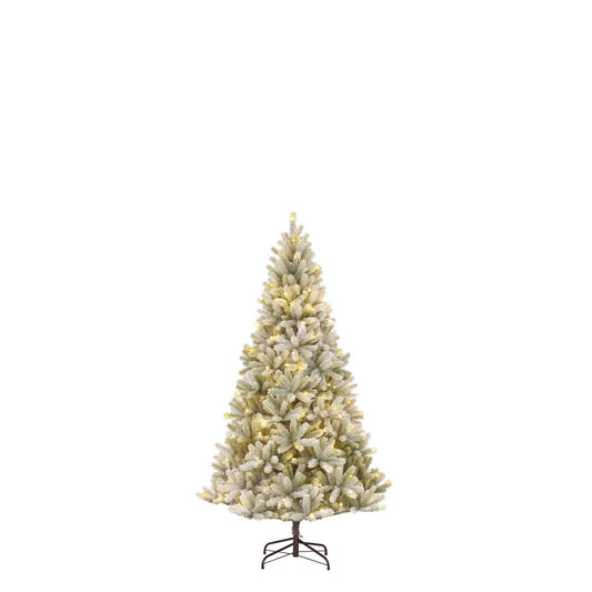 Nagoya Kunstkerstboom met Warm Witte LED Verlichting - H120 x Ø79 cm - Groen Frosted