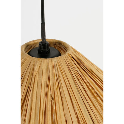 Elisa Hanglamp - Lichtbruin - Raffia H18 x Ø30 cm |woon-meubel.nl