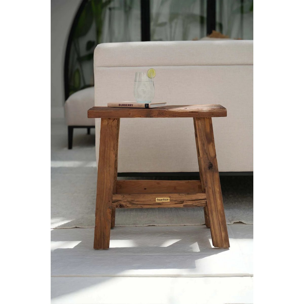 The Fab Rustic Stool - Natural