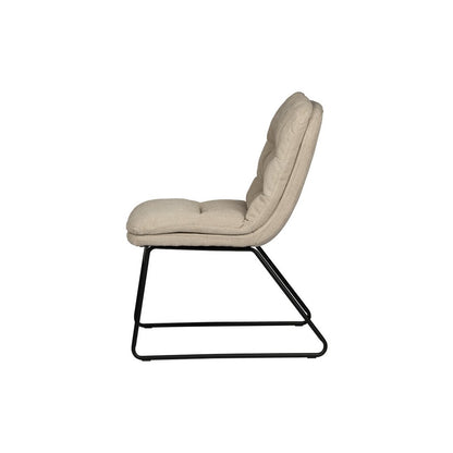 Comfortabel stoel Beige - Scandinavisch design Set van 2 |woon-meubel.nl