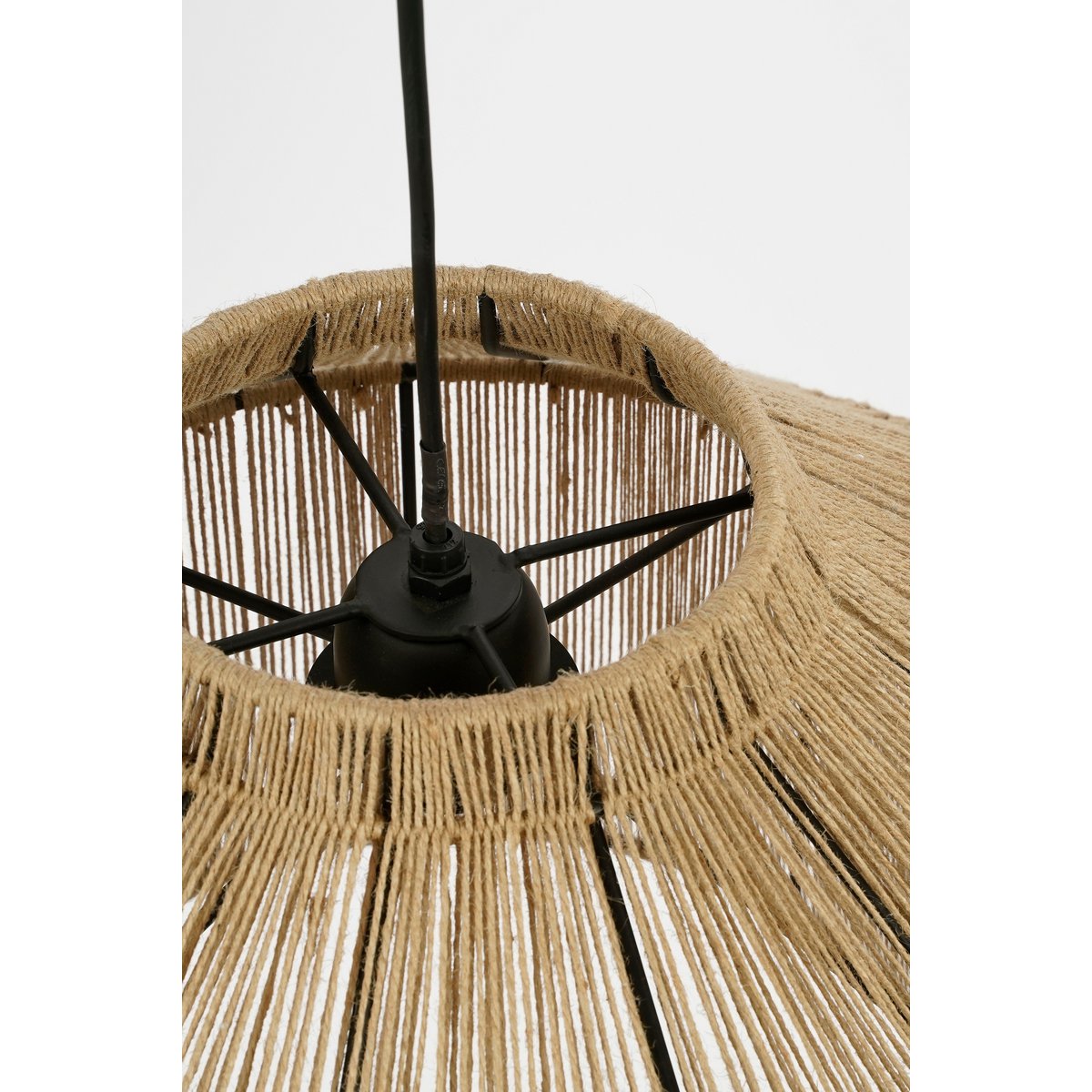 Elsa Hanglamp - H28 x Ø50 cm - Jute - Lichtbruin