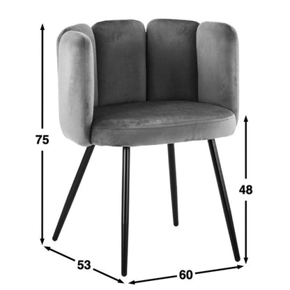 High Five chair black - Set of 2