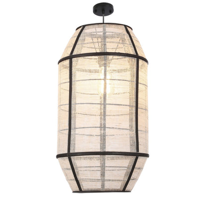 Pella Hanging Lamp - H58 x Ø33 cm - Linen - Off White