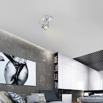 LED Wall Spot Robo - dimmable - brushed steel