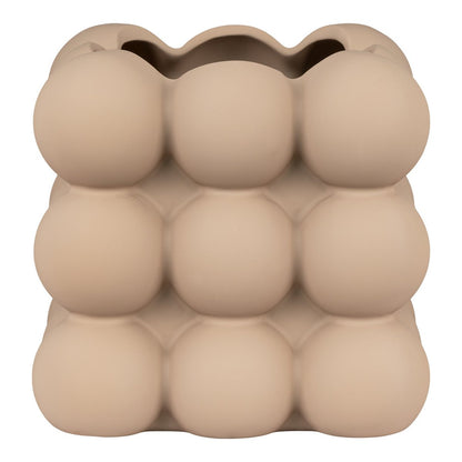 Flowerpot - Flowerpot in ceramic, brown