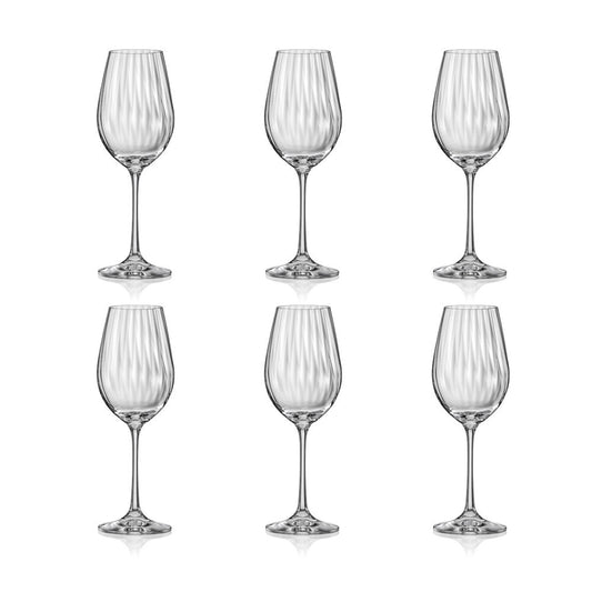 Set van 6 Wijnglazen 350ml – Aulica Waterval | woon-meubel.nl