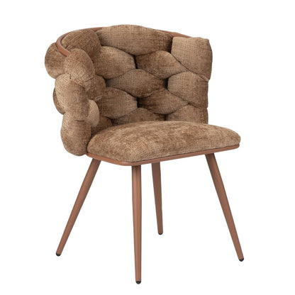 Eetkamerstoelen - Rockstoel karamel (set van 2) | woon-meubel.nl