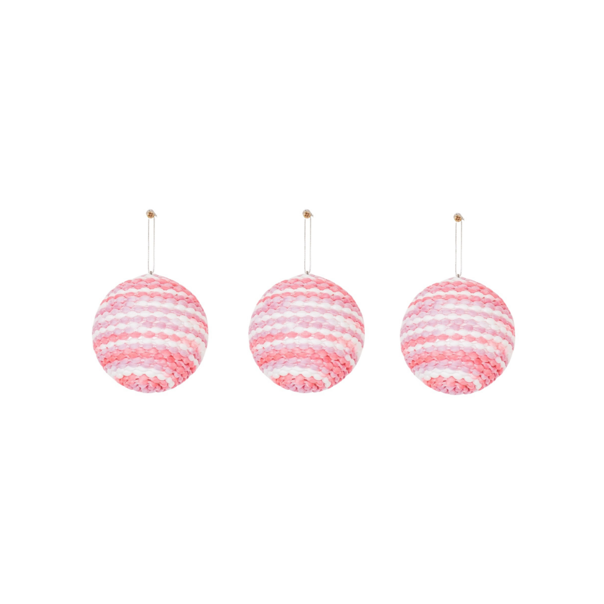 Kersthangers- Kerstballen- Schuim- Neon Roze -S3- 8cm