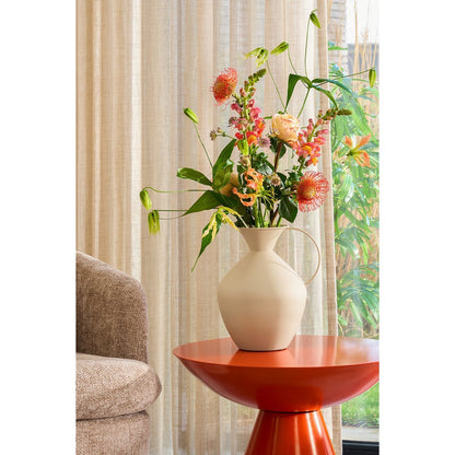 Gyge Vaas Off-white - Metaal - L26 x B22 x H31 cm |woon-meubel.nl