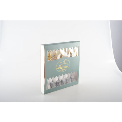 Gouden Fir Lepelset – Set van 6 Gouden Theelepels – Luxe Koffielepels