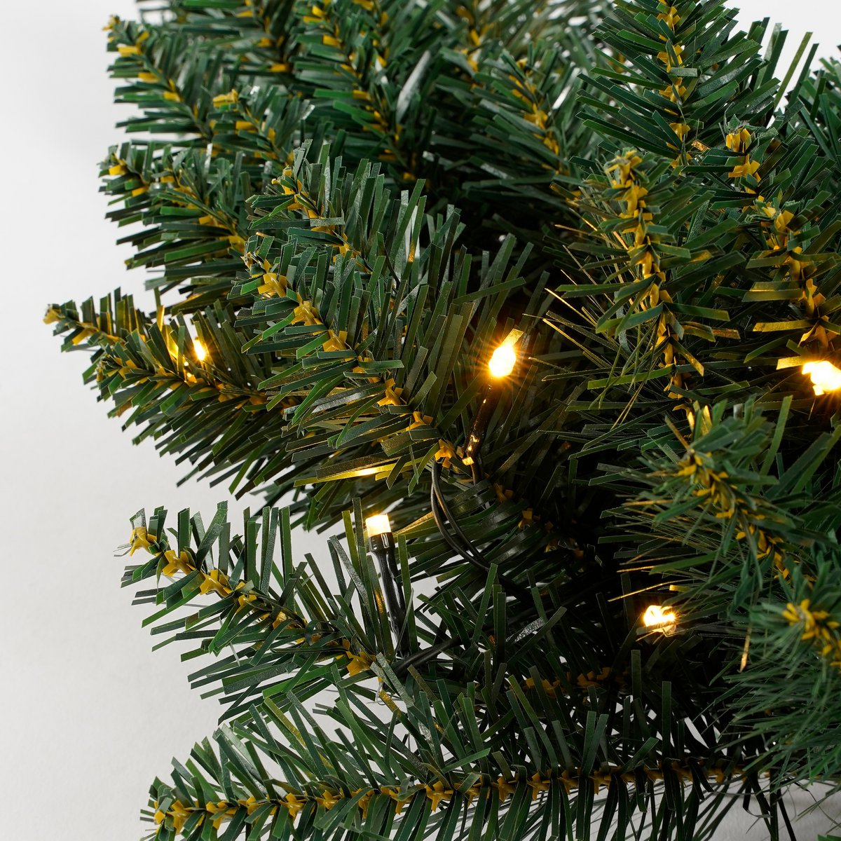 Kerstkrans Maan met LED Verlichting - Ø50 cm - Groen