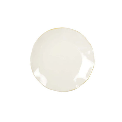 Aulica Dessertbord Rosa Wit – Ø20 cm – Porselein |woon-meubel.nl