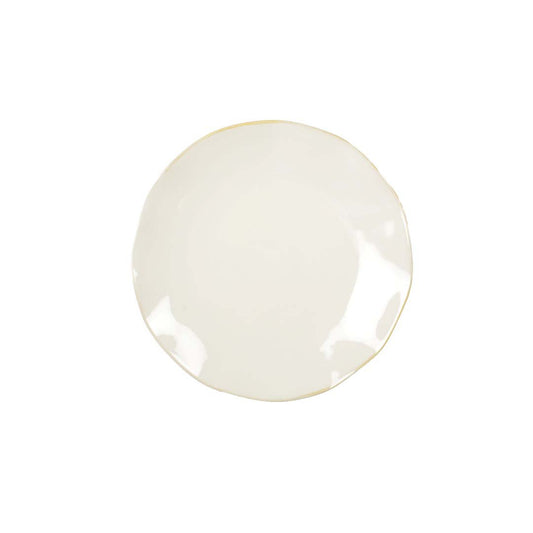 Aulica Dessertbord Rosa Wit – Ø20 cm – Porselein |woon-meubel.nl