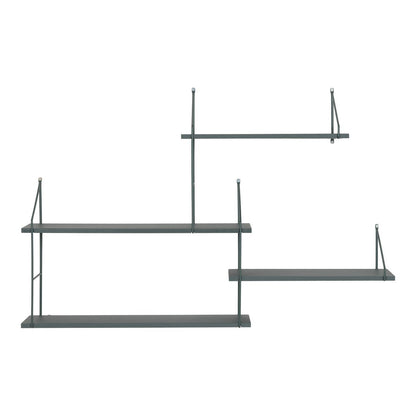 Groen Wandrek met 4 Planken | House Nordic | woon-meubel.nl