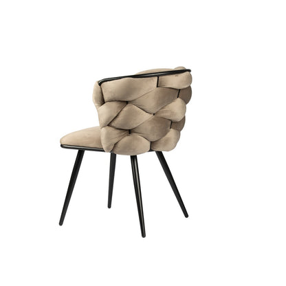 Chaise à bascule sable blanc (Lot de 2)