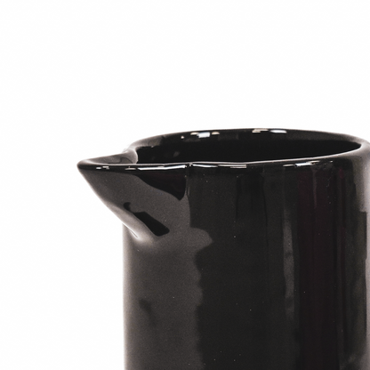 Vase - Pichet - Céramique - Noir - 17,5x17,5x27,5cm