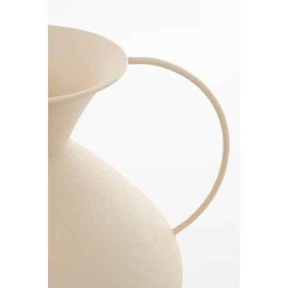 Gyge Vaas Off-white - Metaal - L26 x B22 x H31 cm |woon-meubel.nl