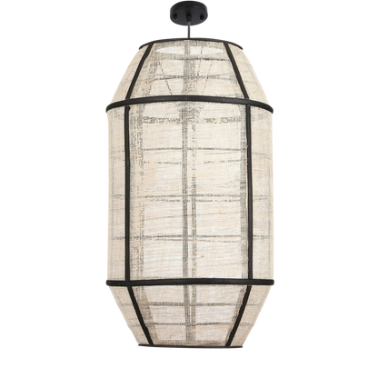 Pella Hanging Lamp - H58 x Ø33 cm - Linen - Off White