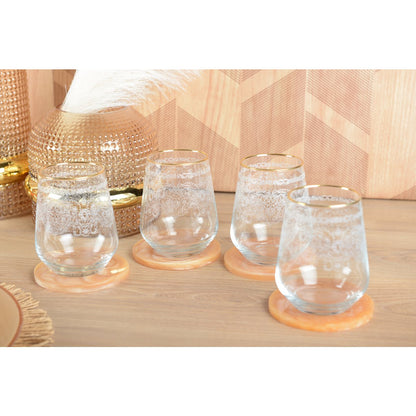 Set 6 Arabische Waterglazen – Aulica | Goud & Elegant |woon-meubel.nl
