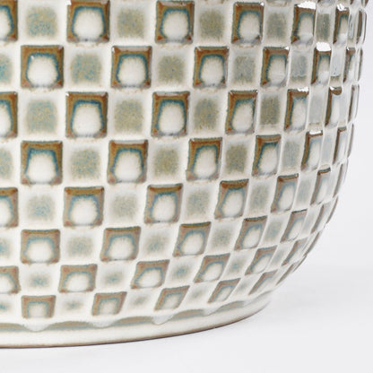 Daan Bloempot - H18 x Ø19 cm - Wit |woon-meubel.nl