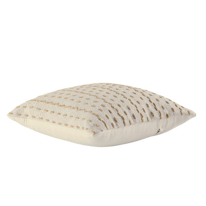 Set van 2 Handgemaakte Sierkussens 40x40 cm – Katoen & Jute – Natuurlijke Look