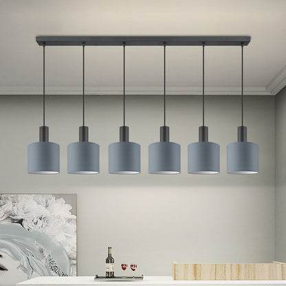 Lampe suspendue Bling-Xxl Beam 6L-Gris-20cm