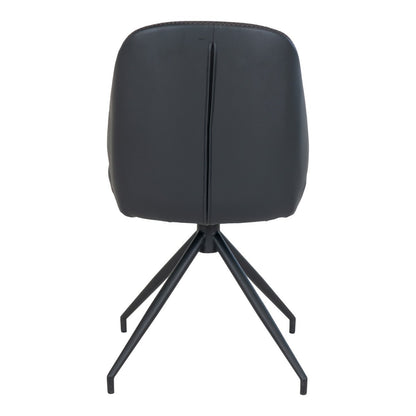Chaise de salle à manger Monte Carlo - Noir - lot de 2