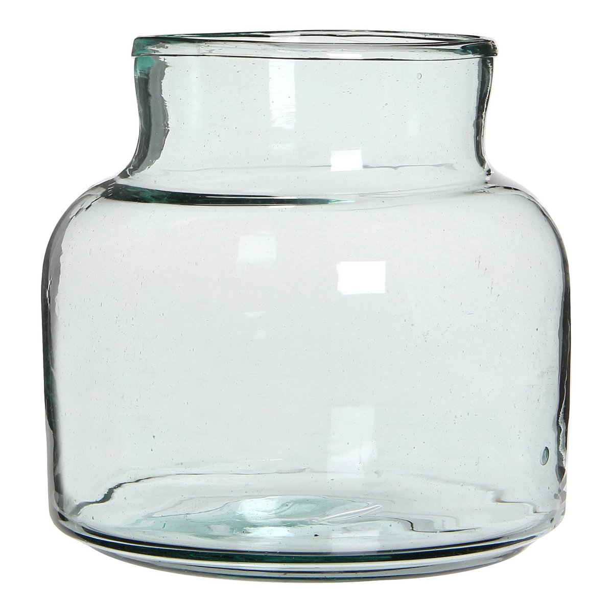 Vienne Vaas - H20 x Ø21 cm - Gerecycled Glas - Transparant