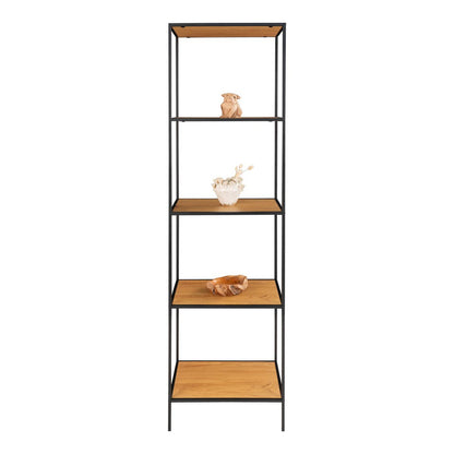 Vita Plank - Natural oak look, steel, 51x36x170cm