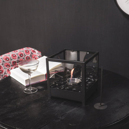 Table Fireplace – Bio Ethanol Burner made of Metal and Glass