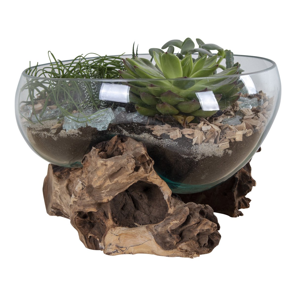 San Marino Waterdrop – Handgemaakt Glas op Teakhout | House Nordic