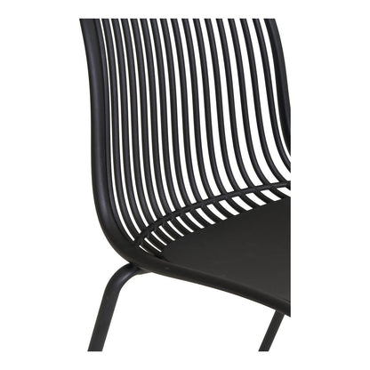 Branson Garden Chair - Zwart, stapelbaar - set van 4