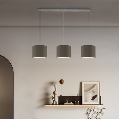 Hanging lamp Beam 3L, anthracite Lampshade, 25cm