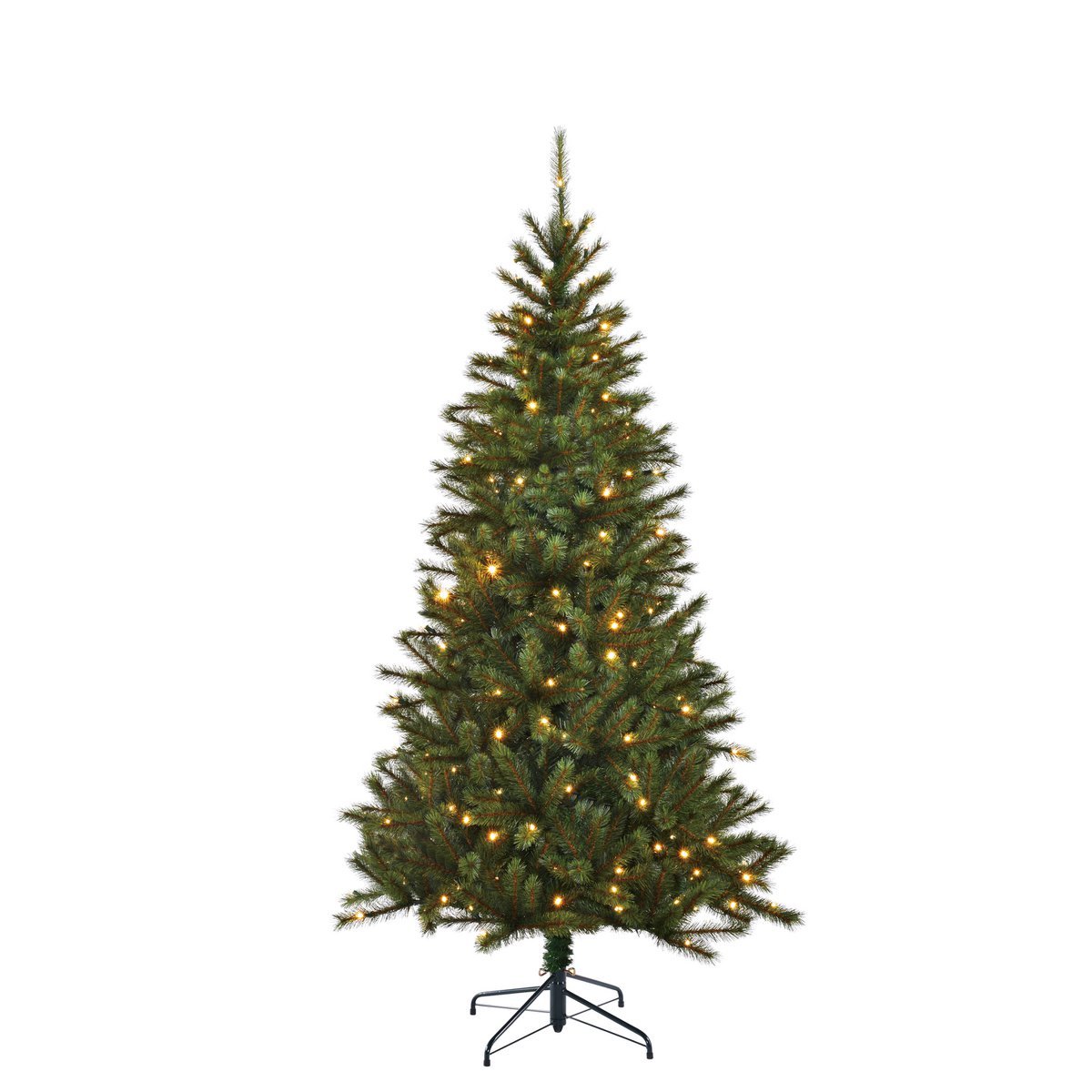 Kingston Kunstkerstboom met LED Verlichting - H215 x Ø117 cm - Groen