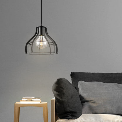 Lampe à suspension Blank - Noir - 25x25x127cm