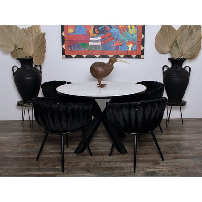 Wave chair black - Set of 2