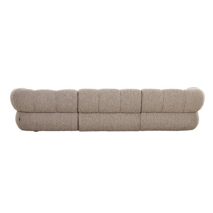 Bank New York 4-zits  (Rechts) Sand Boucle Designbank |woon-meubel.nl