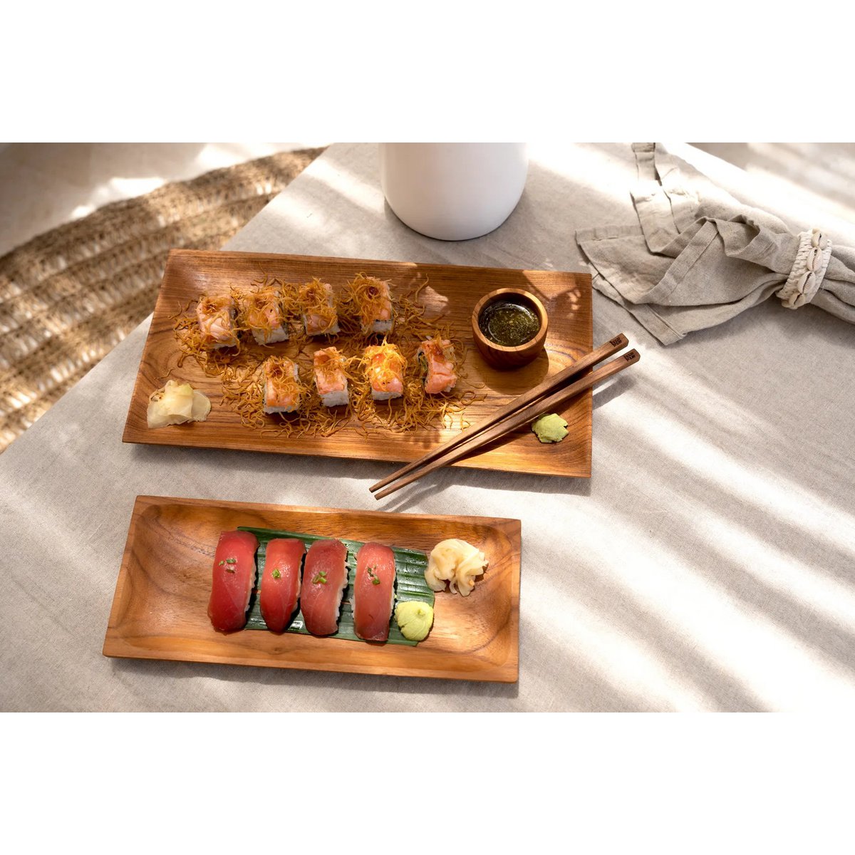 The Teak Root Sushi Plate - S