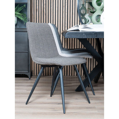Eetkamerstoel Joppe Brown bouclé |woon-meubel.nl