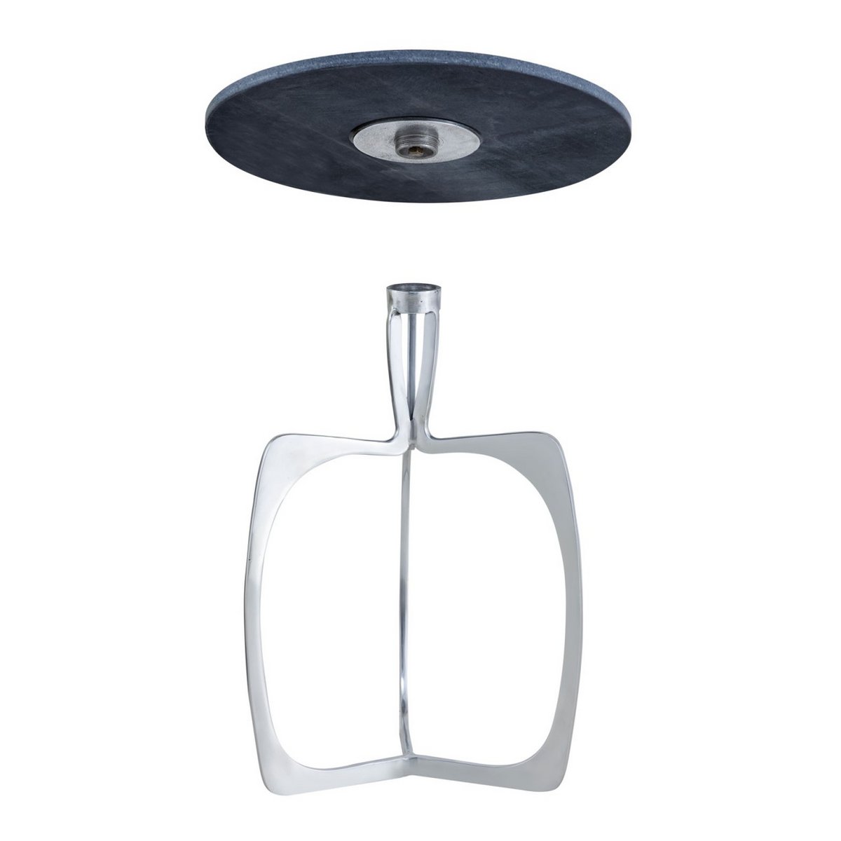 Luxe Ronde Bijzettafel van Marmer & Aluminium – Zilver/Zwart of Goud/Wit – Ø45 x H56 cm