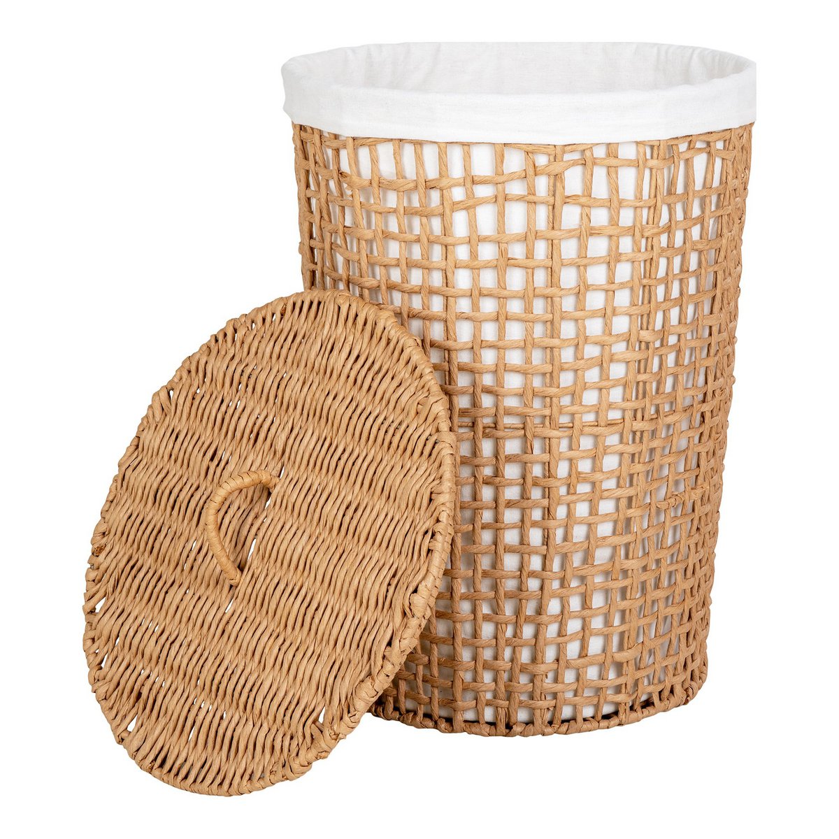 Pomal Wasmand - Wasmand, lichtbruin/wit |woon-meubel.nl