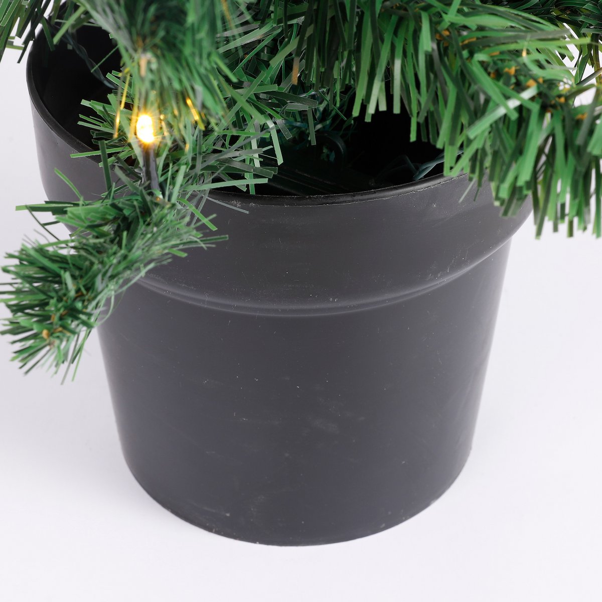 Norton Set van 2 Kunstkerstbomen en 1 Kerstkrans met LED Verlichting - Groen Frosted