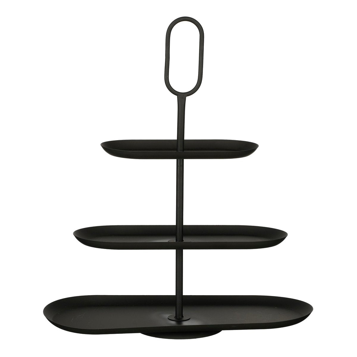 Rama Etagere 3 Laags - L48 x B20 x H55 cm - Metaal - Zwart